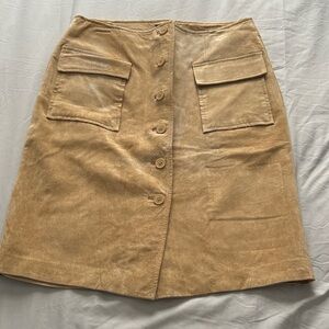 Mossimo Supply Co. Camel A-Line Skirt with Pockets